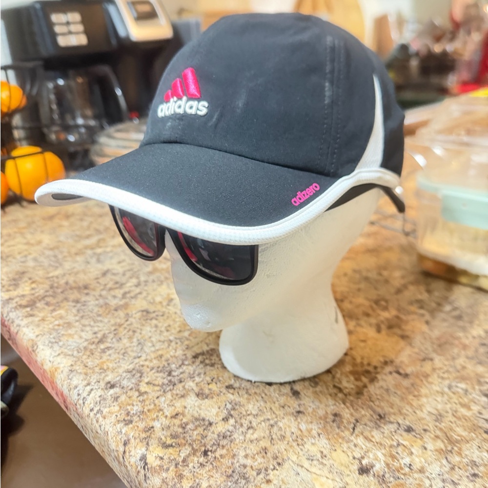 Adidas Black Cap with Pink Accents